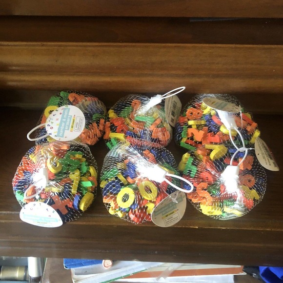 6x 60 Mini ERASERS Numbers & Math Symbols teacher supply sort count MULTI COLOR - Picture 2 of 3